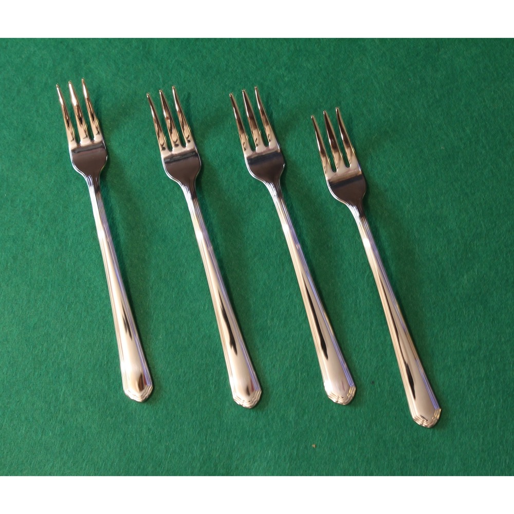 Lenox Archway Cocktail Forks 18/10 Stainless Steel  Set of 4 New Old Stock